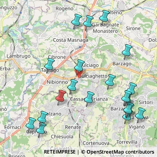 Mappa Via Massimo D'Antona, 23892 Cassago Brianza LC, Italia (2.679)