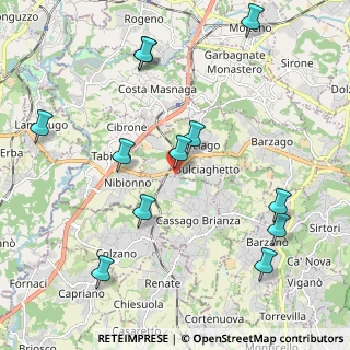 Mappa Via Massimo D'Antona, 23892 Cassago Brianza LC, Italia (2.38333)