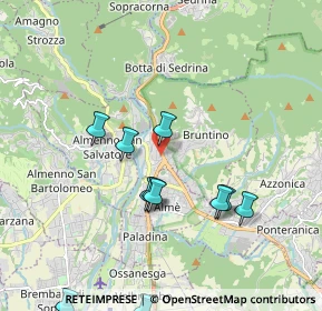 Mappa Via Antonio Fogazzaro, 24018 Villa d'Almè BG, Italia (2.06)