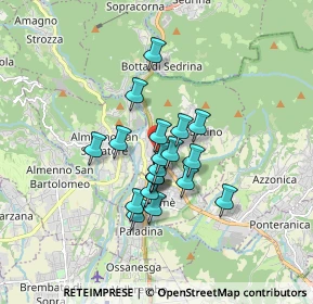 Mappa Via Antonio Fogazzaro, 24018 Villa d'Almè BG, Italia (1.2055)