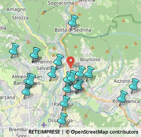 Mappa Via Antonio Fogazzaro, 24018 Villa d'Almè BG, Italia (2.053)