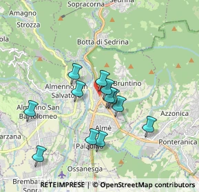 Mappa Via Antonio Fogazzaro, 24018 Villa d'Almè BG, Italia (1.52333)