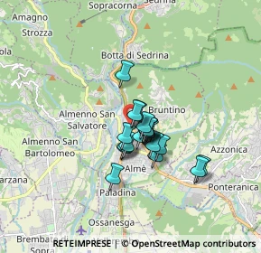 Mappa Via Antonio Fogazzaro, 24018 Villa d'Almè BG, Italia (1.0335)