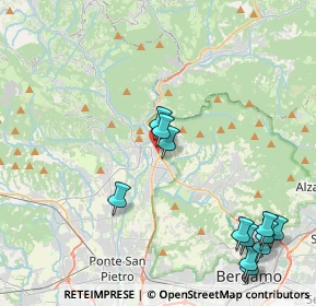 Mappa Via Antonio Fogazzaro, 24018 Villa d'Almè BG, Italia (5.09083)