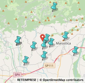 Mappa Via Costabernardo, 36060 Molvena VI, Italia (3.68727)