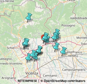 Mappa Via Tempesta, 36063 Marostica VI, Italia (10.99722)
