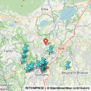 Mappa Via Dante Alighieri, 22040 Lurago D'erba CO, Italia (4.86875)