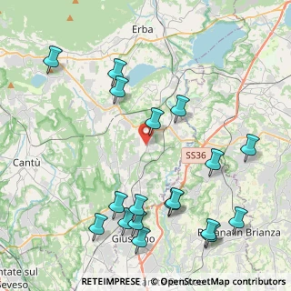 Mappa Via Dante Alighieri, 22040 Lurago D'erba CO, Italia (5.01222)