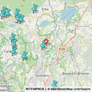 Mappa Via Dante Alighieri, 22040 Lurago D'erba CO, Italia (6.87615)