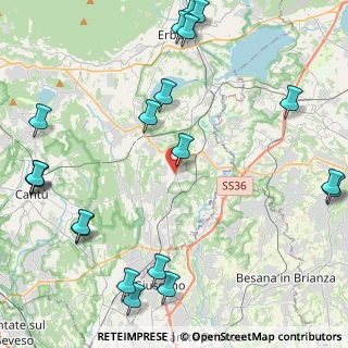 Mappa Via Dante Alighieri, 22040 Lurago D'erba CO, Italia (6.0105)