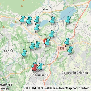 Mappa Via Dante Alighieri, 22040 Lurago D'erba CO, Italia (4.06235)