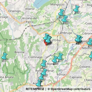 Mappa Via Dante Alighieri, 22040 Lurago D'erba CO, Italia (2.5845)