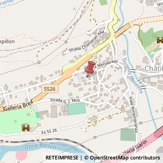 Mappa Via Menabrea, 71/D, 11024 Châtillon, Aosta (Valle d'Aosta)