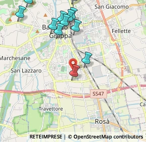 Mappa Via Fabio Filzi, 36061 Bassano del Grappa VI, Italia (2.34667)