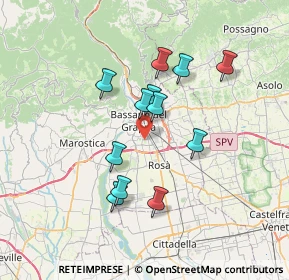 Mappa Via Fabio Filzi, 36061 Bassano del Grappa VI, Italia (5.99083)