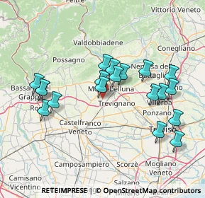 Mappa Via Cà Falier, 31044 Montebelluna TV, Italia (14.55421)