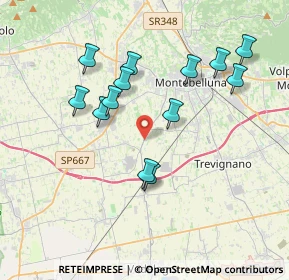 Mappa Via Cà Falier, 31044 Montebelluna TV, Italia (3.56385)