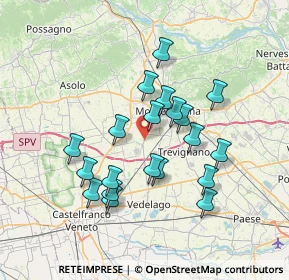 Mappa Via Cà Falier, 31044 Montebelluna TV, Italia (6.3465)