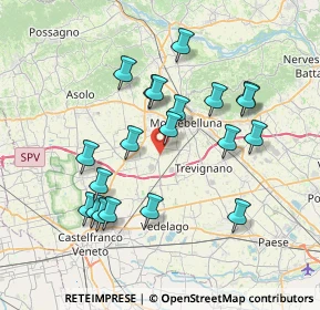 Mappa Via Cà Falier, 31044 Montebelluna TV, Italia (7.113)