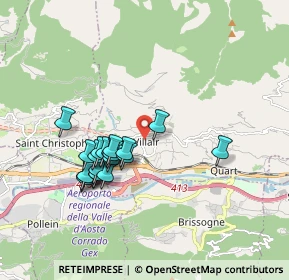 Mappa Villaggio la Rovarey, 11020 Quart AO, Italia (1.593)