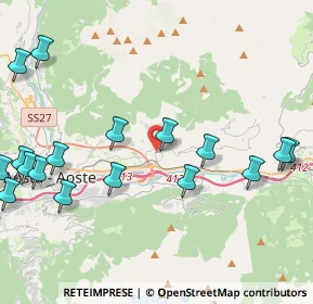 Mappa Villaggio la Rovarey, 11020 Quart AO, Italia (5.86)