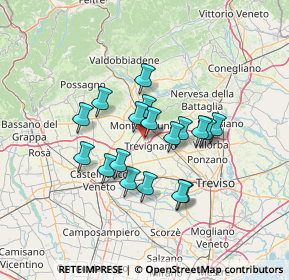 Mappa Via dei Tuono, 31044 Montebelluna TV, Italia (10.65556)