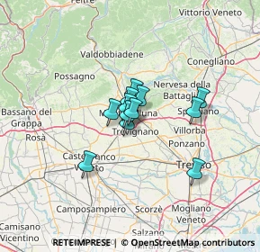 Mappa Via dei Tuono, 31044 Montebelluna TV, Italia (7.56083)