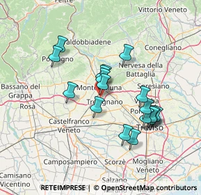 Mappa Via dei Tuono, 31044 Montebelluna TV, Italia (12.41278)