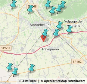 Mappa Via dei Tuono, 31044 Montebelluna TV, Italia (5.30538)