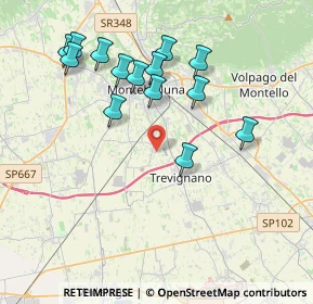 Mappa Via dei Tuono, 31044 Montebelluna TV, Italia (3.87071)