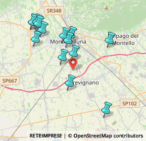 Mappa Via dei Tuono, 31044 Montebelluna TV, Italia (4.07714)