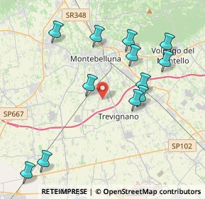 Mappa Via dei Tuono, 31044 Montebelluna TV, Italia (4.34583)