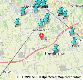 Mappa Via dei Tuono, 31044 Montebelluna TV, Italia (2.52)