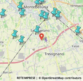 Mappa Via dei Tuono, 31044 Montebelluna TV, Italia (2.63077)