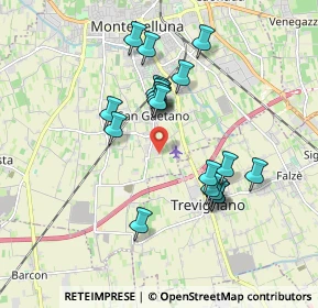 Mappa Via dei Tuono, 31044 Montebelluna TV, Italia (1.606)