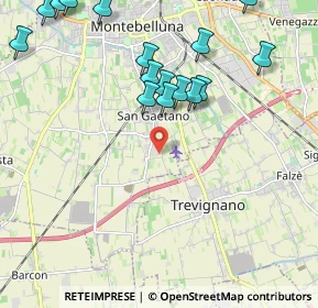 Mappa Via dei Tuono, 31044 Montebelluna TV, Italia (2.46063)