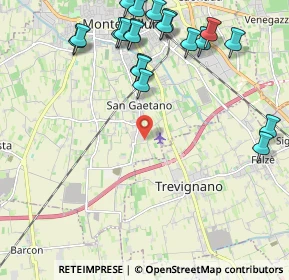 Mappa Via dei Tuono, 31044 Montebelluna TV, Italia (2.581)
