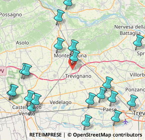 Mappa Via dei Tuono, 31044 Montebelluna TV, Italia (10.7605)