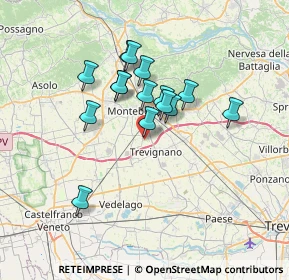 Mappa Via dei Tuono, 31044 Montebelluna TV, Italia (5.46133)