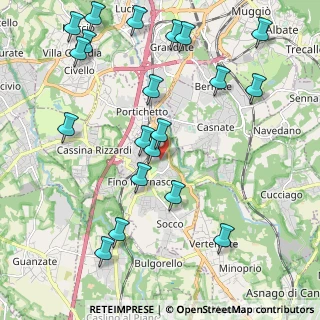 Mappa Via Leonardo da Vinci, 22073 Fino Mornasco CO, Italia (2.4705)
