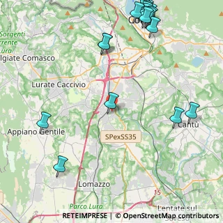 Mappa Via Leonardo da Vinci, 22073 Fino Mornasco CO, Italia (6.18)