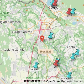 Mappa Via Leonardo da Vinci, 22073 Fino Mornasco CO, Italia (6.69583)