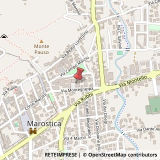 Mappa Piazza Francesco Filippi, 18, 36063 Marostica, Vicenza (Veneto)