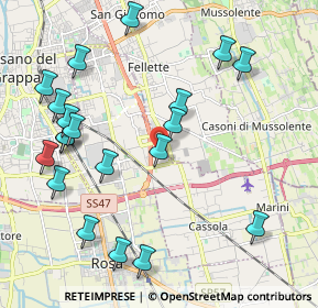 Mappa Via Amerigo Vespucci, 36067 Cassola VI, Italia (2.349)