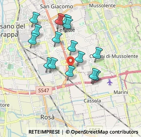 Mappa Via Amerigo Vespucci, 36067 Cassola VI, Italia (1.62533)