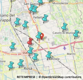 Mappa Via Amerigo Vespucci, 36067 Cassola VI, Italia (2.56333)