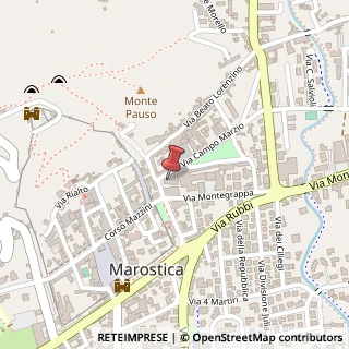 Mappa Via Campo Marzio, 3, 36063 Marostica, Vicenza (Veneto)