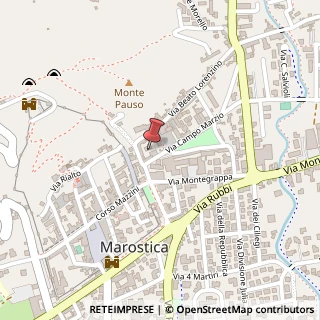 Mappa Via Campo Marzio, 73, 36063 Marostica, Vicenza (Veneto)