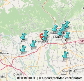 Mappa Via Prospero Alpino, 36063 Marostica VI, Italia (6.44091)