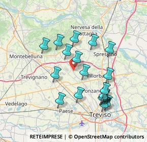 Mappa Via Marmolada, 31050 Povegliano TV, Italia (6.94632)